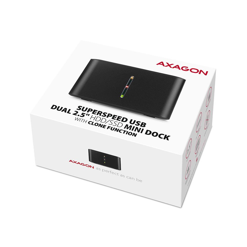 SSD ACC DOCK STATION USB3.2/2.5″ SATA 6G ADSA-D25 AXAGON