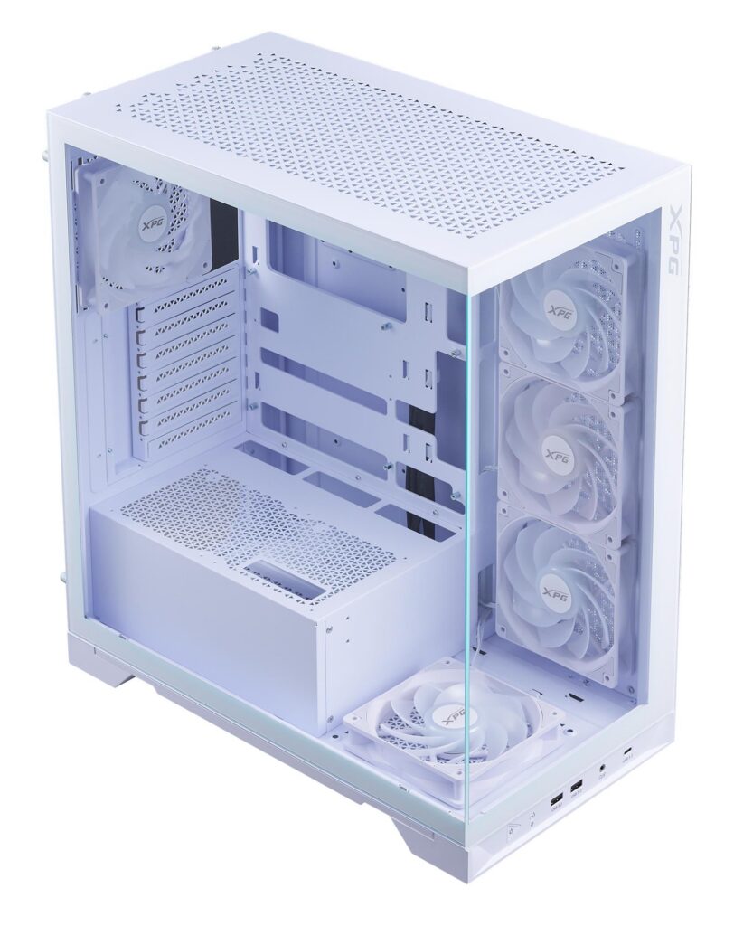 Case|ADATA|INVADER X BTF|MidiTower|Case product features Transparent pan...