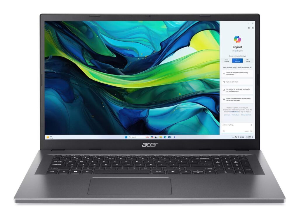 Sülearvuti|ACER|Aspire|Go 17|CPU Intel Core 3|N355|1.9 GHz|17.3 “|...