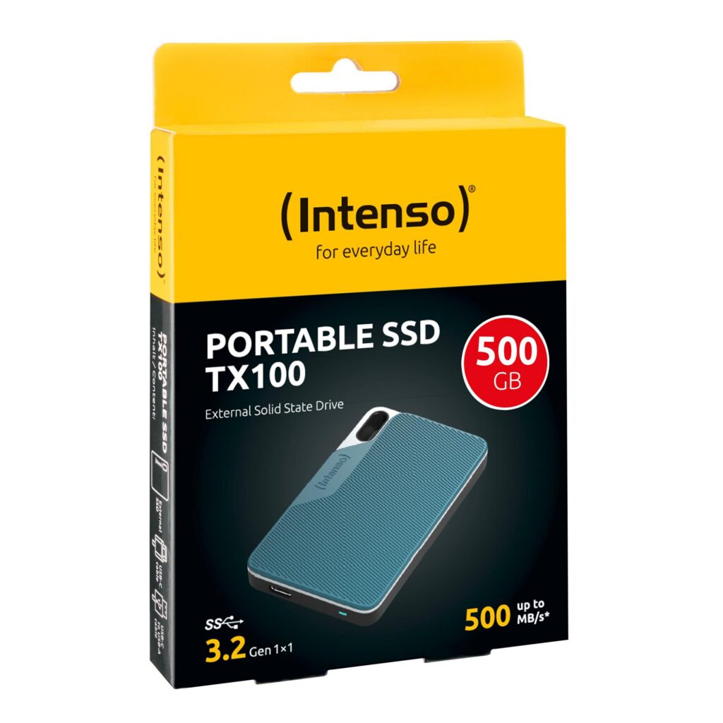 Väline SSD|INTENSO|TX100|500GB|USB-C|3826450