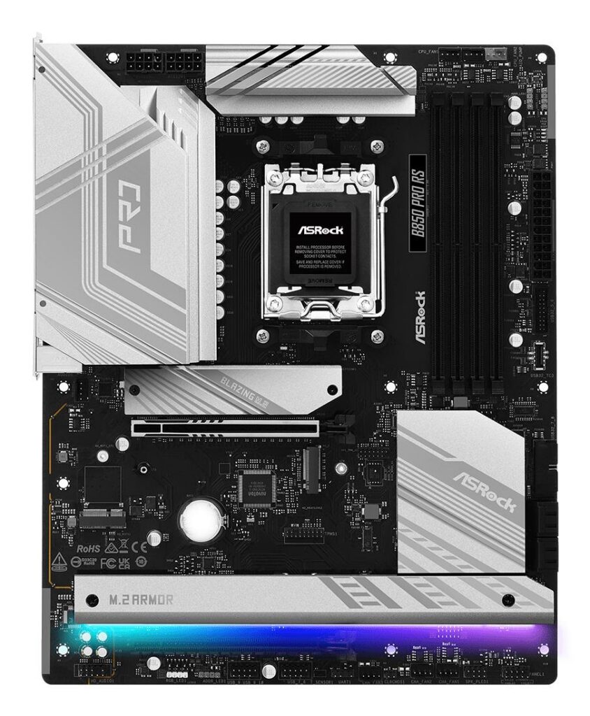 Emaplaat|ASROCK|AMD B850|SAM5|ATX|Memory DDR5|Memory slots 4|1xPCI-Expr&...