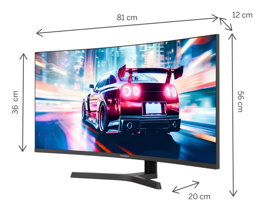 LCD Monitor|THOMSON|34 “|3440 x 1440 pixels|UltraWide Quad HD|LCD|...