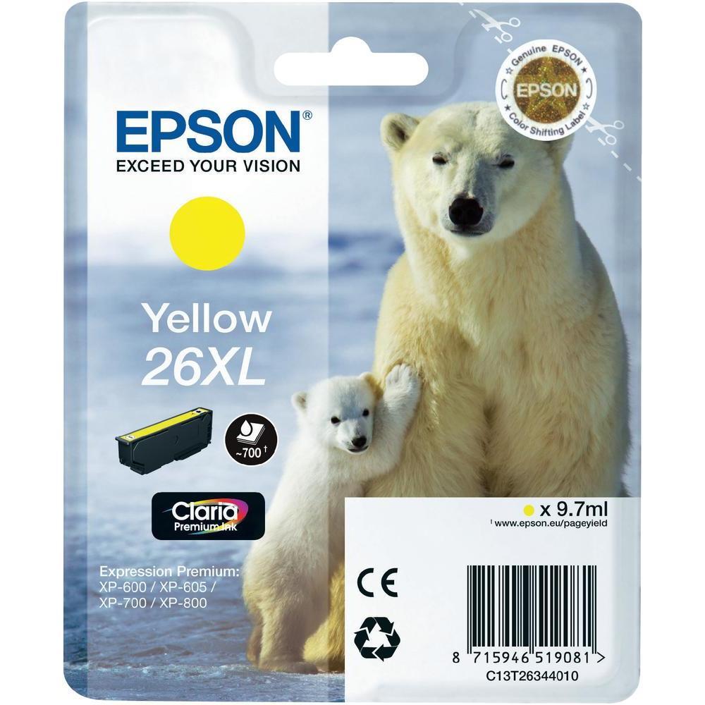 INK AUTOTRIDGE YELLOW 26XL/C13T26344020 EPSON
