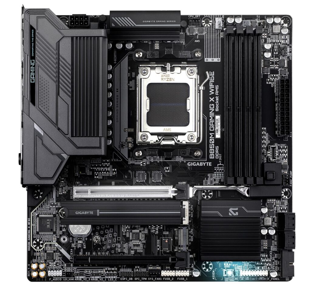Emaplaat|GIGABYTE|AMD B850|Socket AM5|micro ATX|RAM DDR5-SDRAM|4xSlots|&...
