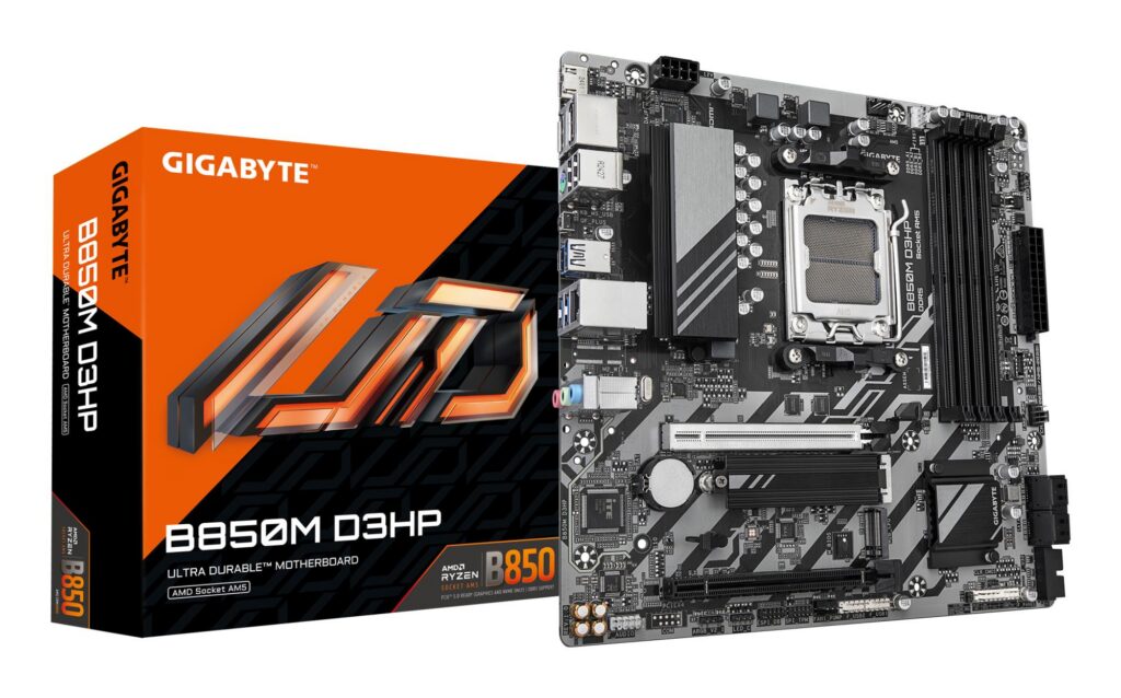 Emaplaat|GIGABYTE|AMD B850|Socket AM5|micro ATX|RAM DDR5-SDRAM|4xSlots|&...