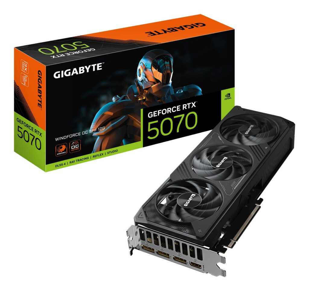 Videokaart|GIGABYTE|NVIDIA GeForce RTX 5070|12 GB|GDDR7|192 bit|PCIE …
