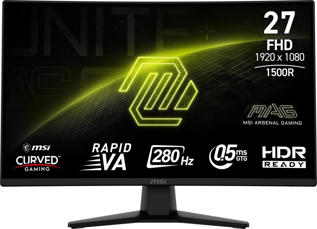 LCD Monitor|MSI|MAG 274CXF|27″|Mänguri/Curved|Tilt|Matte|Panel VA|...