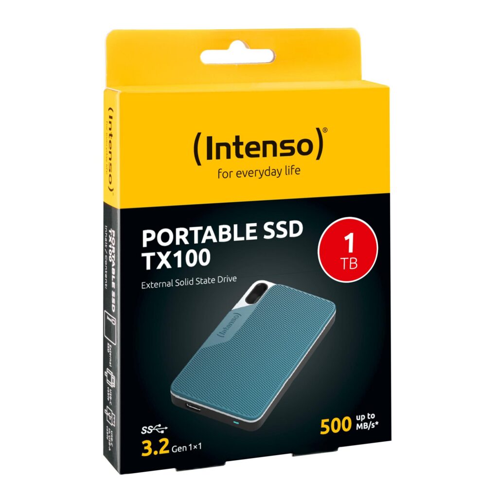 Väline SSD|INTENSO|TX100|1TB|USB-C|3826460