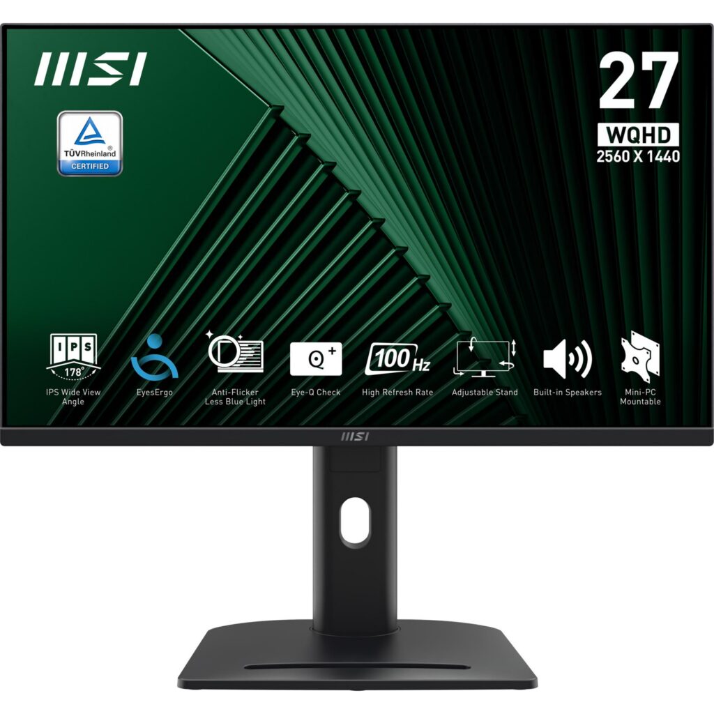 LCD Monitor|MSI|PRO MP275QPG|27″|Business|Panel IPS|2560×1440...