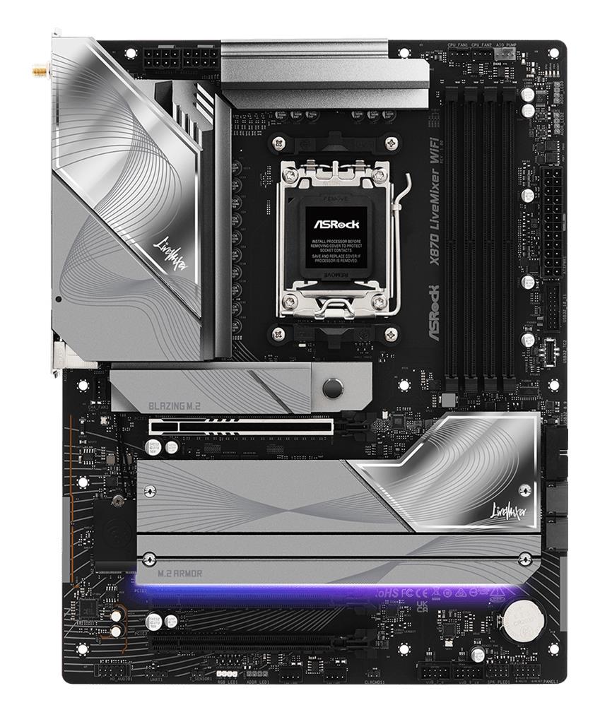 Emaplaat|ASROCK|AMD X870|Socket AM5|ATX|RAM DDR5-SDRAM|4xSlots|On-board&...