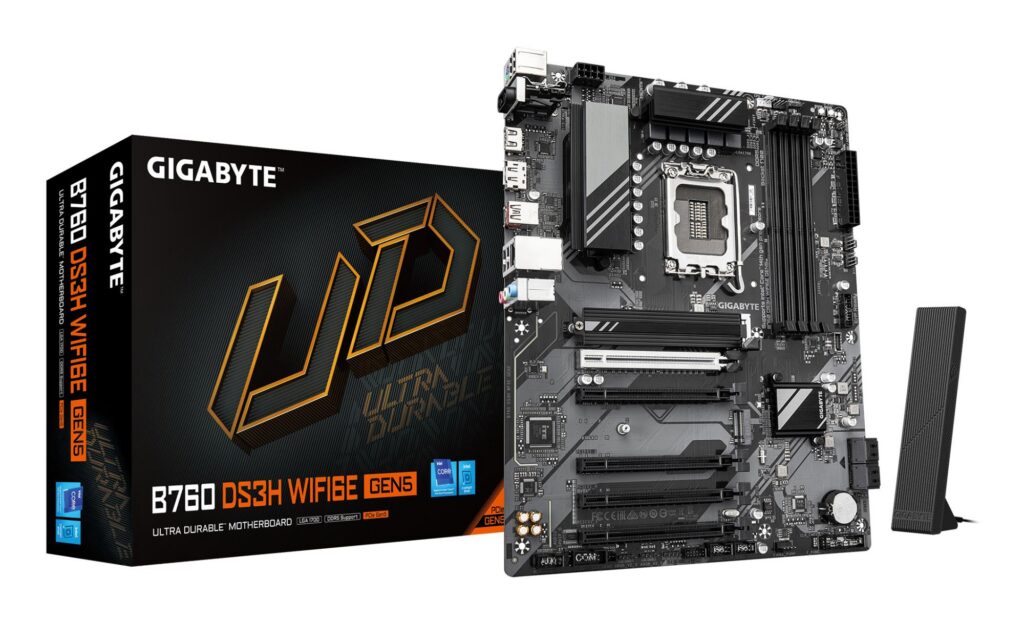 Emaplaat|GIGABYTE|Intel B760 Express|LGA1700|ATX|Memory DDR5|Memory slo&...