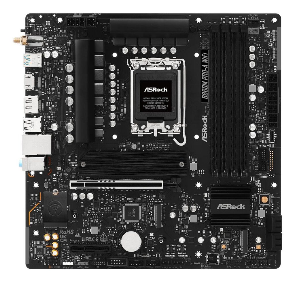 Emaplaat|ASROCK|Intel B860 Express|LGA1851|Micro-ATX|Memory DDR5|Memory&...