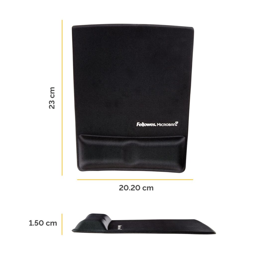 Hiir PAD WRIST SUPPORT/BLACK 9181201 FELLOWES