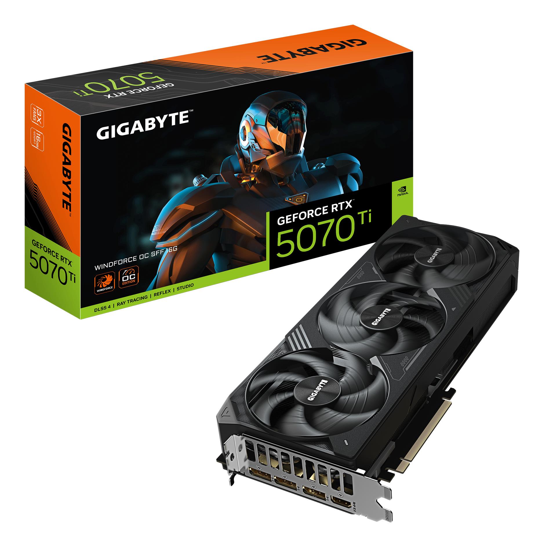 Videokaart|GIGABYTE|NVIDIA GeForce RTX 5070 Ti|16 GB|GDDR7|256 bit|PC&#8...