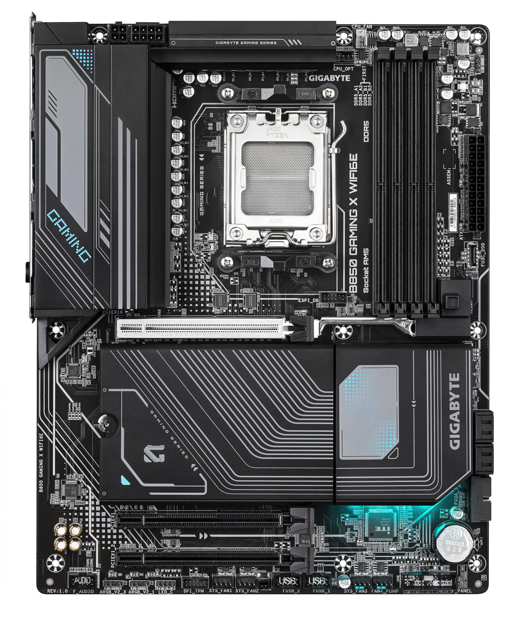 Emaplaat|GIGABYTE|AMD B850|SAM5|ATX|Memory DDR5|Memory slots 4|2xPCI-Ex&...