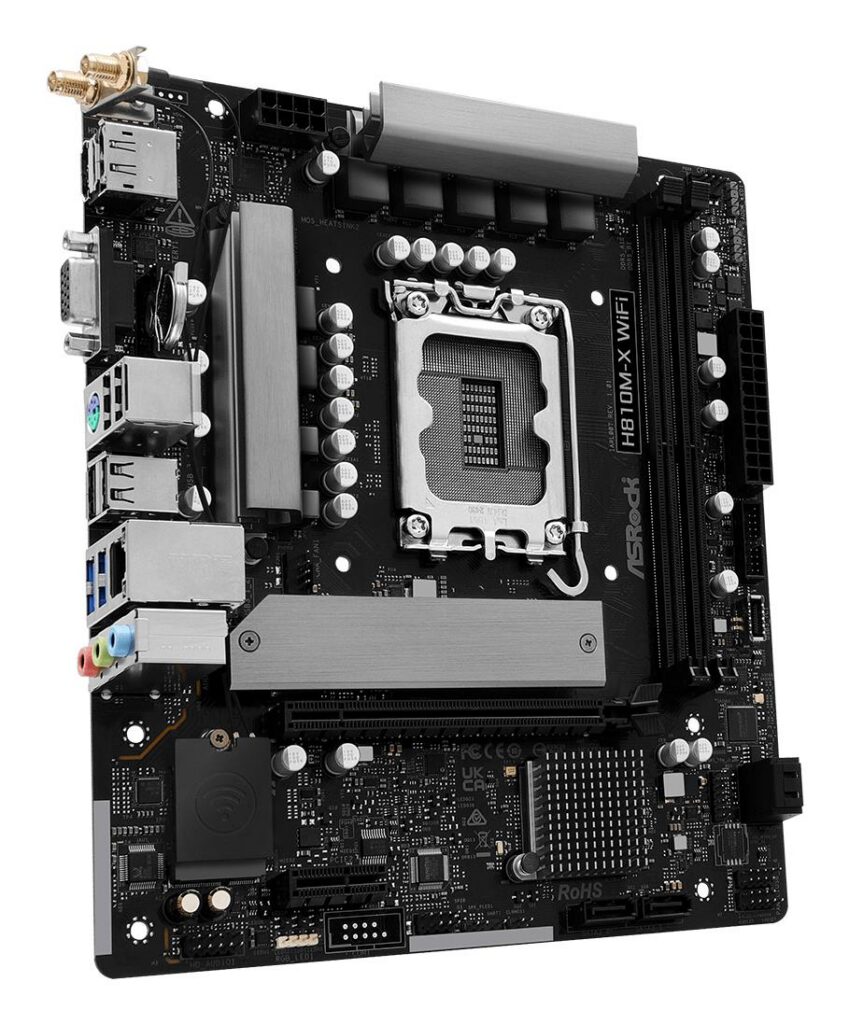 Mainboard|ASROCK|Intel H810|LGA 1851 (Socket V1)|micro ATX|RAM DDR5-SDRA...