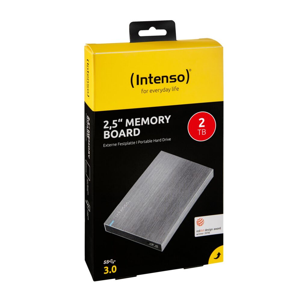 Väline HDD|INTENSO|6028680|2TB|USB 3.0|Buffer memory size 8 MB|Colour &#...