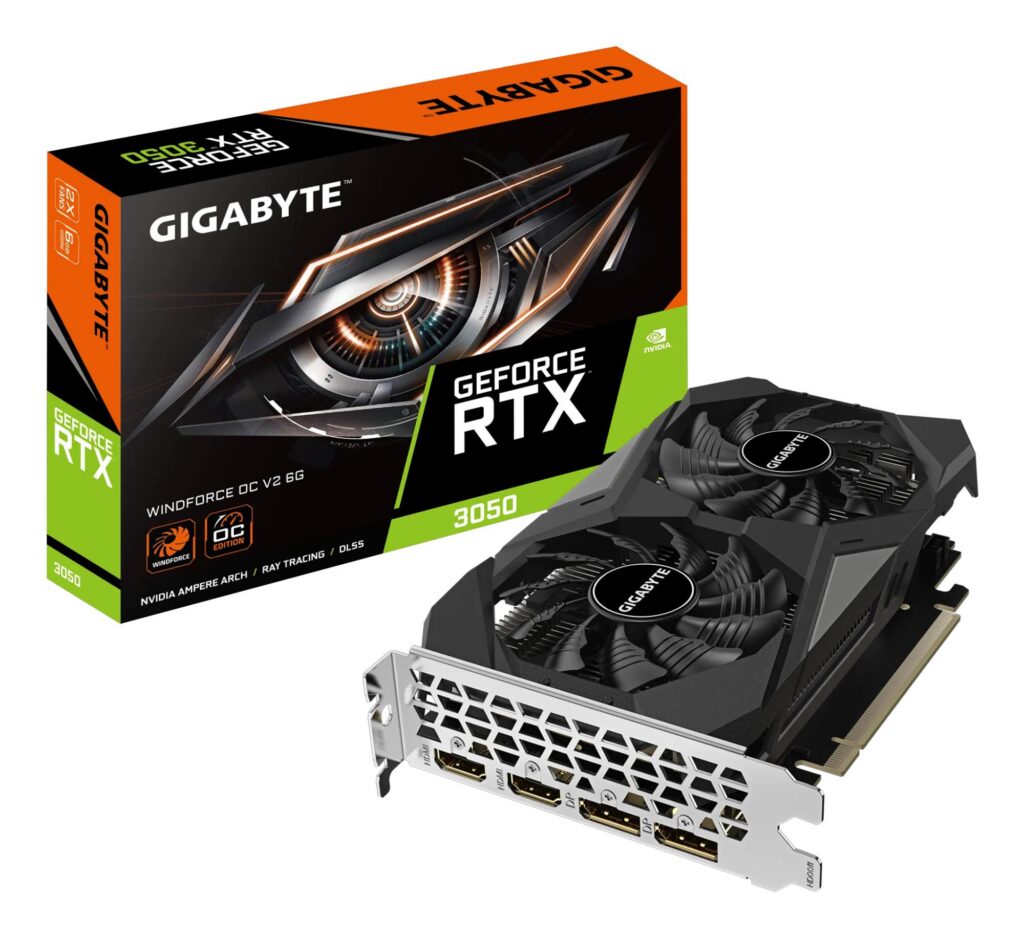 Videokaart|GIGABYTE|NVIDIA GeForce RTX 3050|6 GB|GDDR6|96 bit|PCIE 4R...