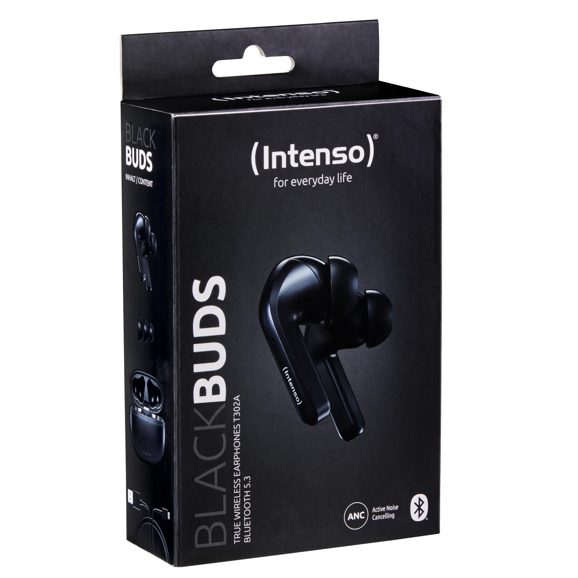 KÕRVAKLAPID BUDS T300A/BLACK 3720300 INTENSO