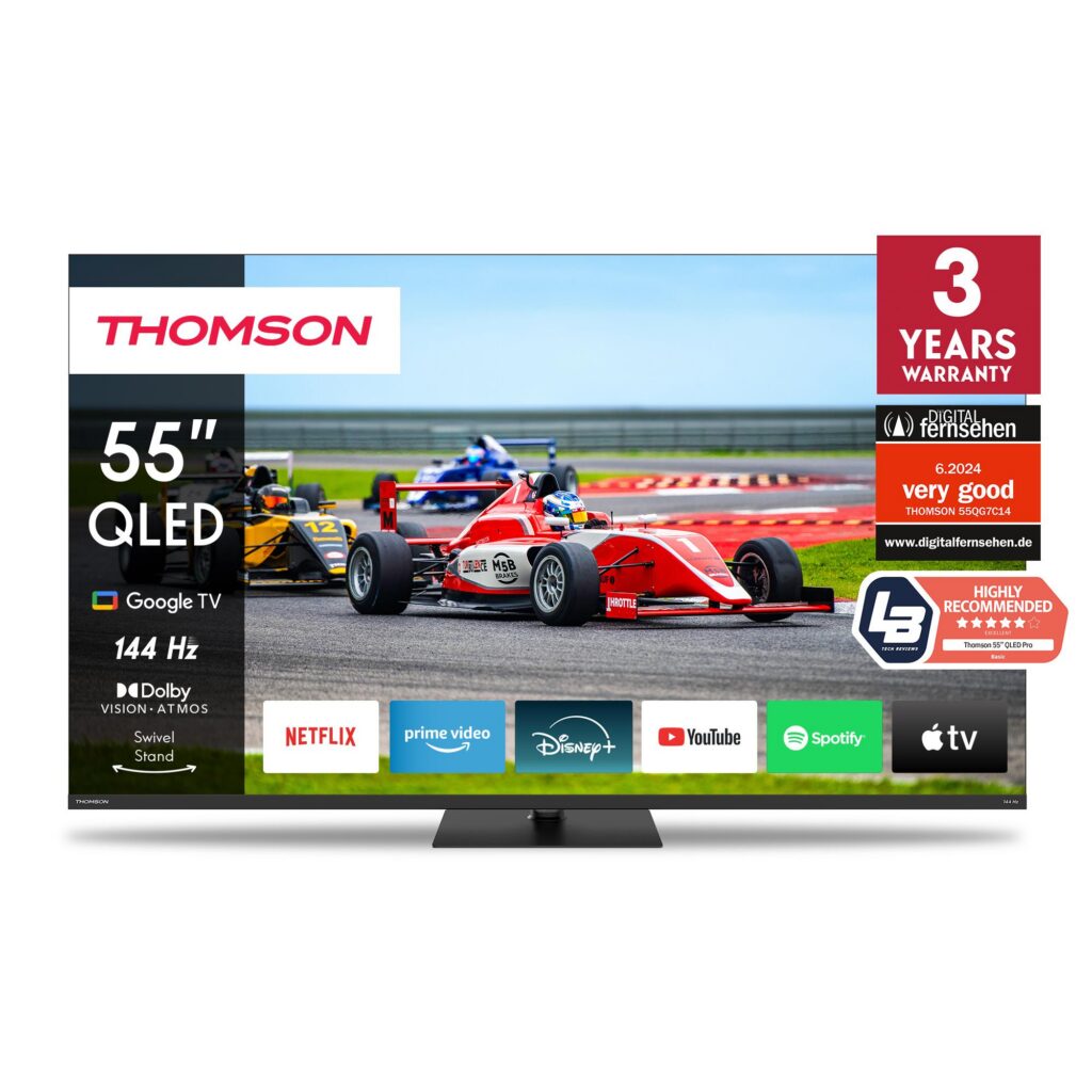 Televiisor|THOMSON|55″|4K/Smart|QLED|3840×2160|Juhtmevaba LAN...