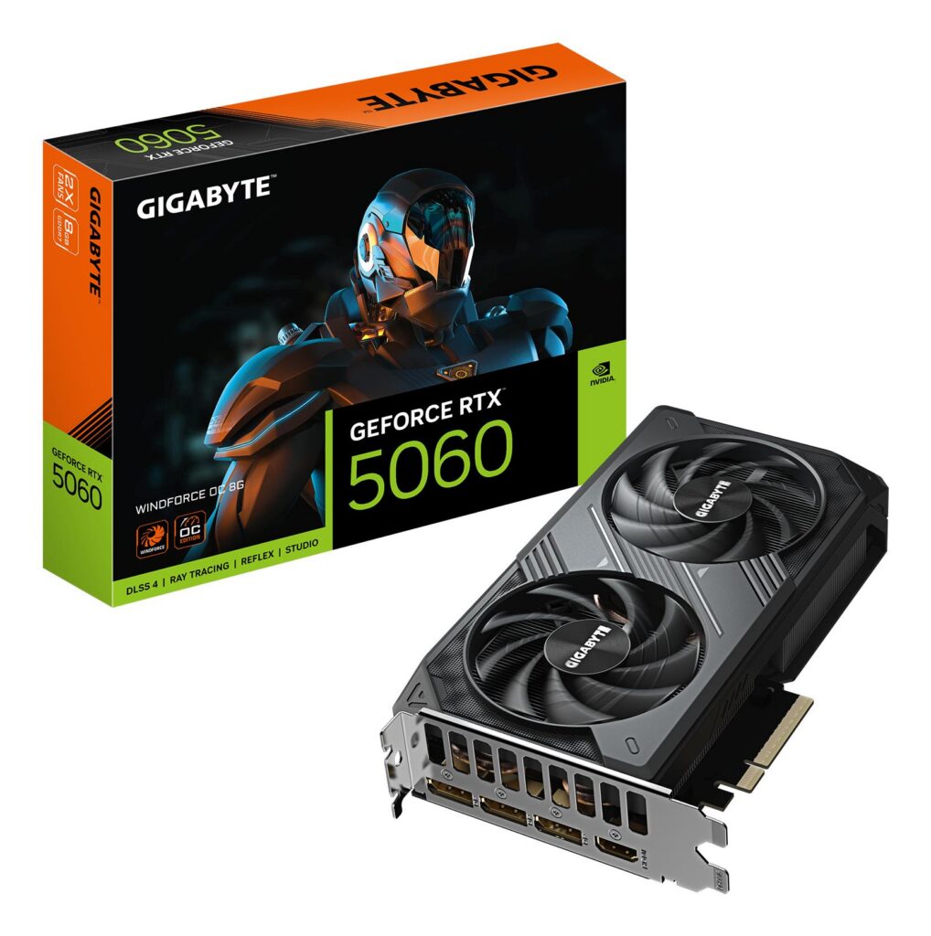 Graphics Card|GIGABYTE|NVIDIA GeForce RTX 5060|8 GB|GDDR7|128 bit|PCIE 5...