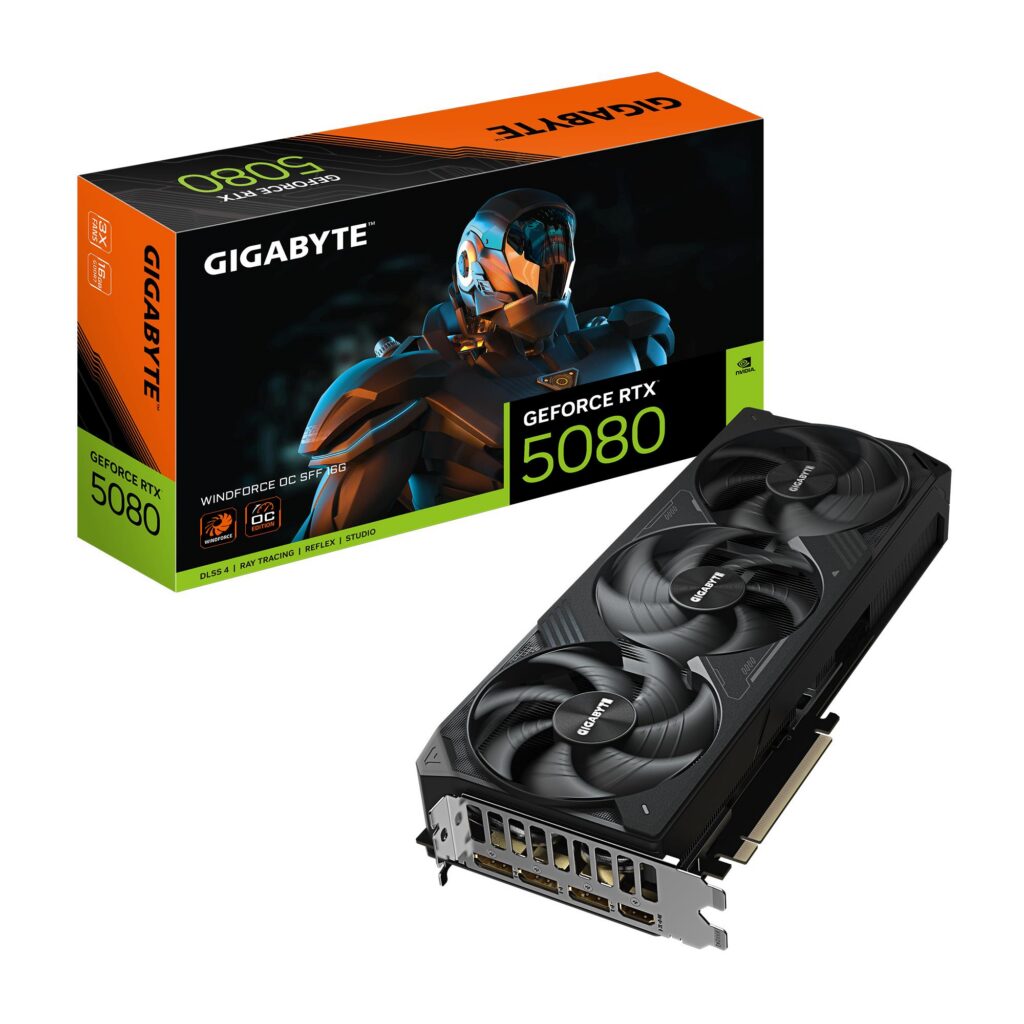 Graphics Card|GIGABYTE|NVIDIA GeForce RTX 5080|16 GB|GDDR7|256 bit|PCIE ...
