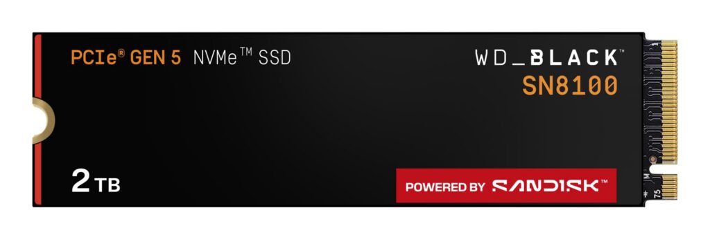 SSD|SANDISK|2400xTBW rating|NVMe Yes|PCI Express 5.0|M.2|2000 GB|POWERED...