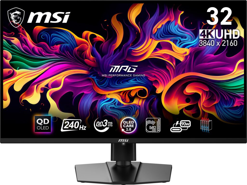 Monitor|MSI|31.5″|Gaming/4K|Panel QD-OLED|3840×2160|16:9|Matt...