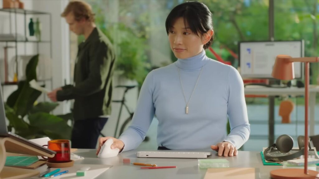 Hiir USB OPTICAL WRL VERTICAL/PINK 910-006478 LOGITECH