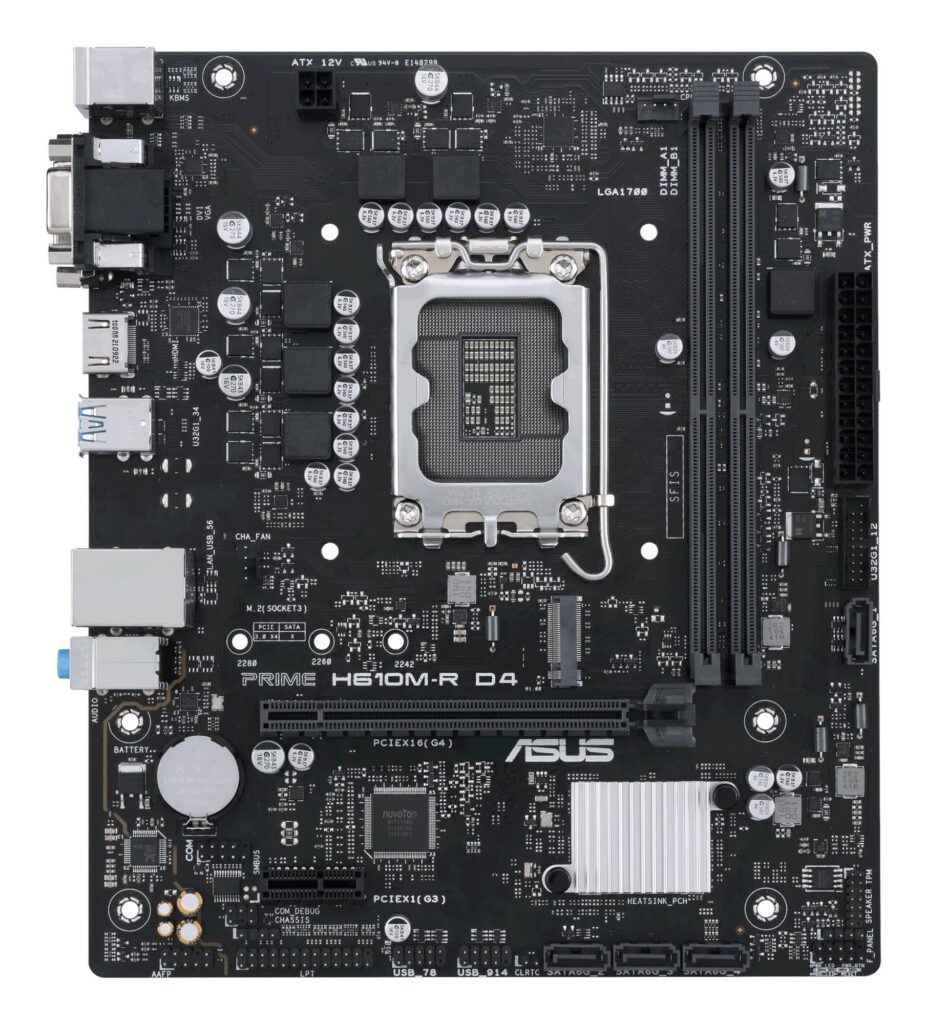 Mainboard|ASUS|Intel H610|LGA1700|Micro-ATX|Memory DDR4|Memory slots 2|1...
