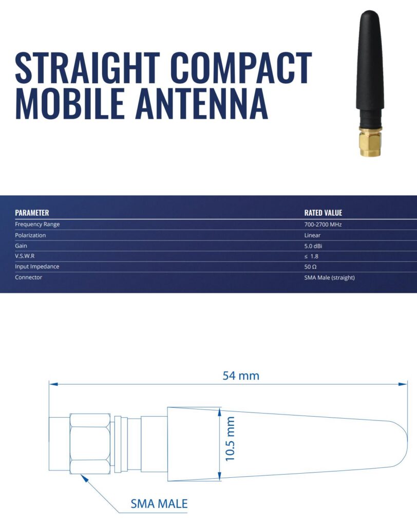 ANTENNA MOBILE STRAIGHT/COMPACT PR1CS450 TELTONIKA