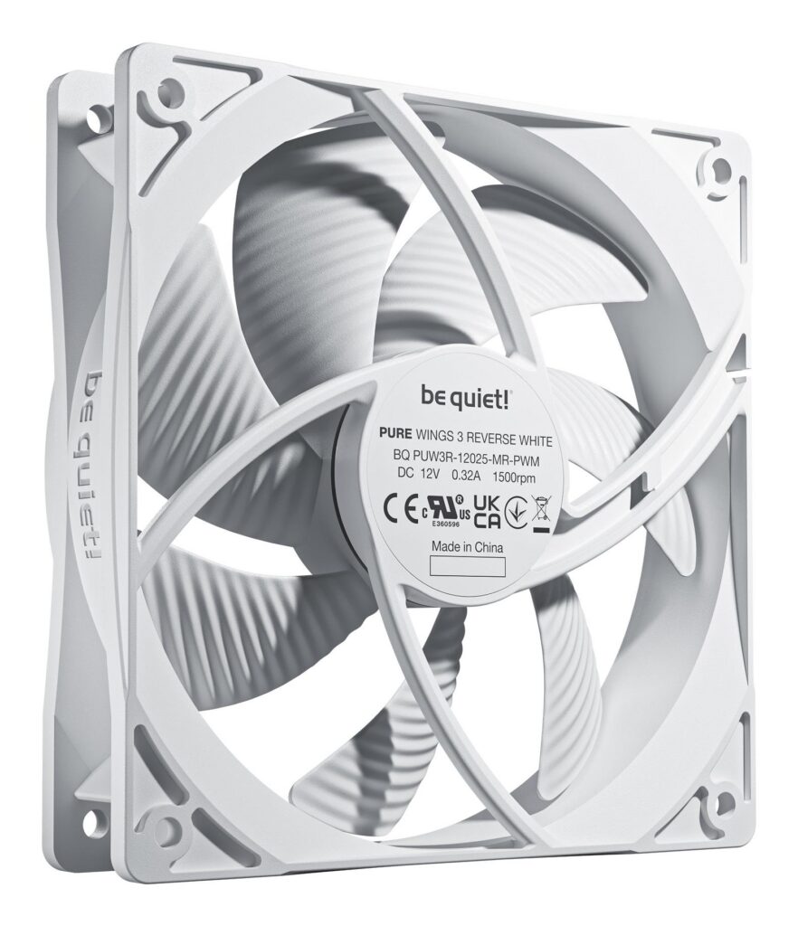 CASE FAN 120MM PURE WINGS 3/PWM WHT 3-PACK BL136 BE QUIET