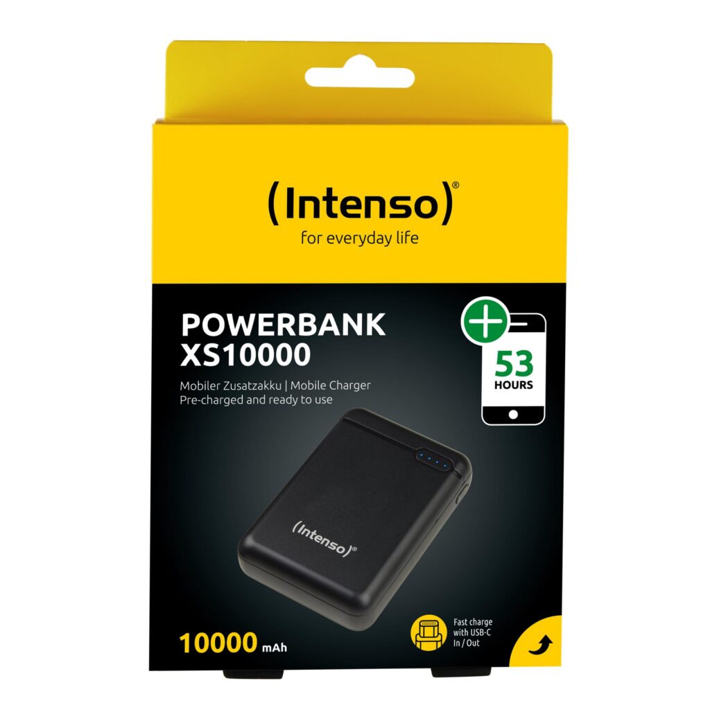 AKUPANK USB 10000MAH/BLACK XS10000 INTENSO