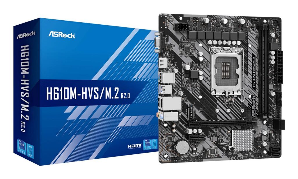 Mainboard|ASROCK|Intel H610|LGA1700|Micro-ATX|Memory DDR4|Memory slots 2...
