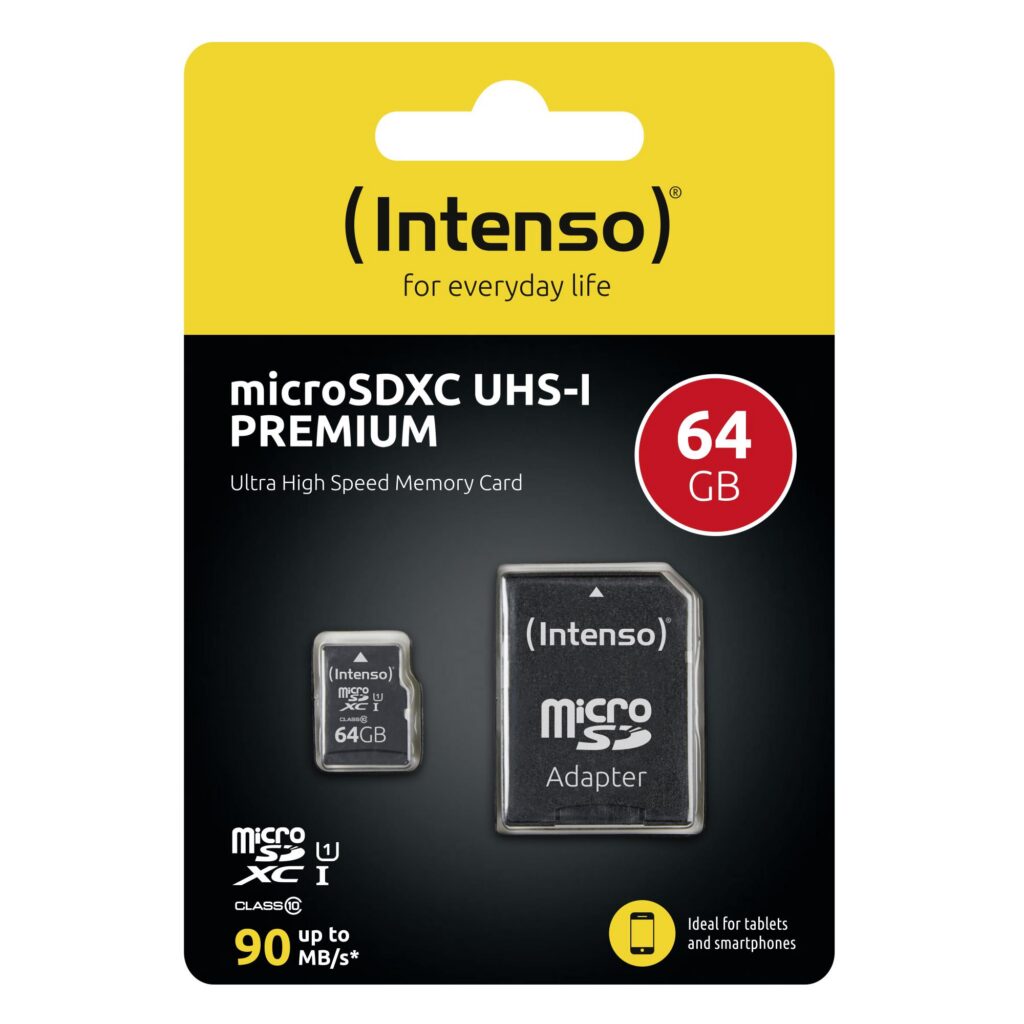 MEMORY MICRO SDXC 64GB UHS-I/W/ADAPTER 3423490 INTENSO