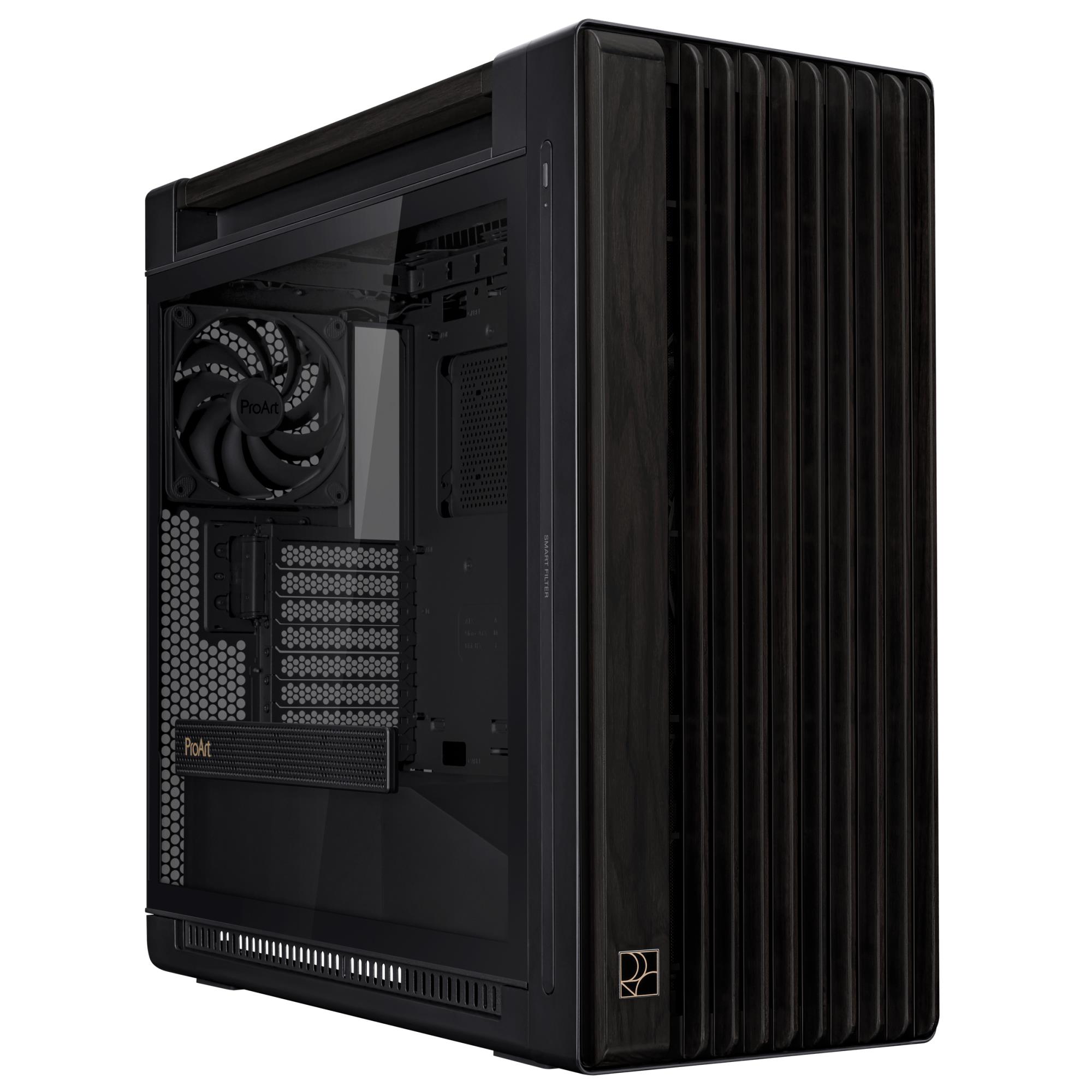 Case|ASUS|ProArt PA602 Wood Edition – Tempered Glass Panel|MidiTow...