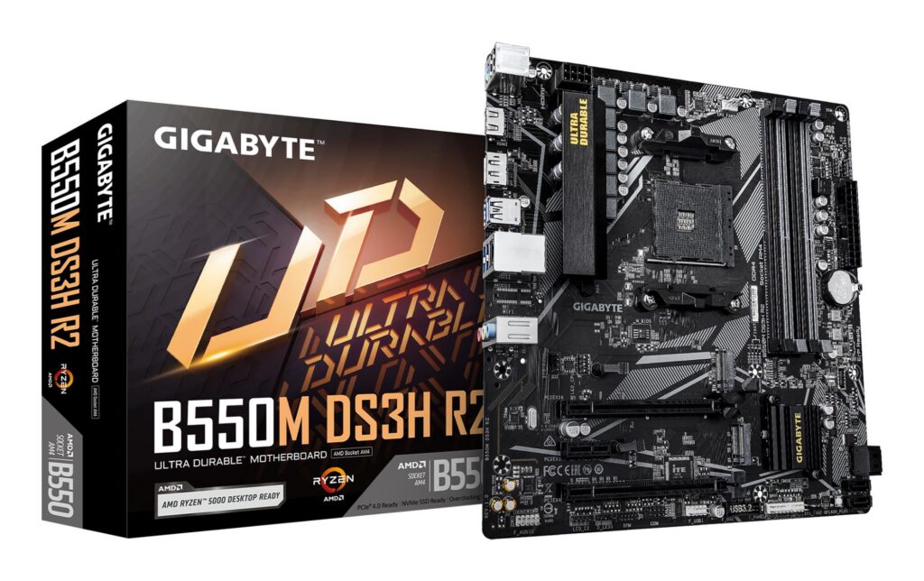 Mainboard|GIGABYTE|AMD B550|SAM4|Micro-ATX|Memory DDR4|Memory slots 4|B5...