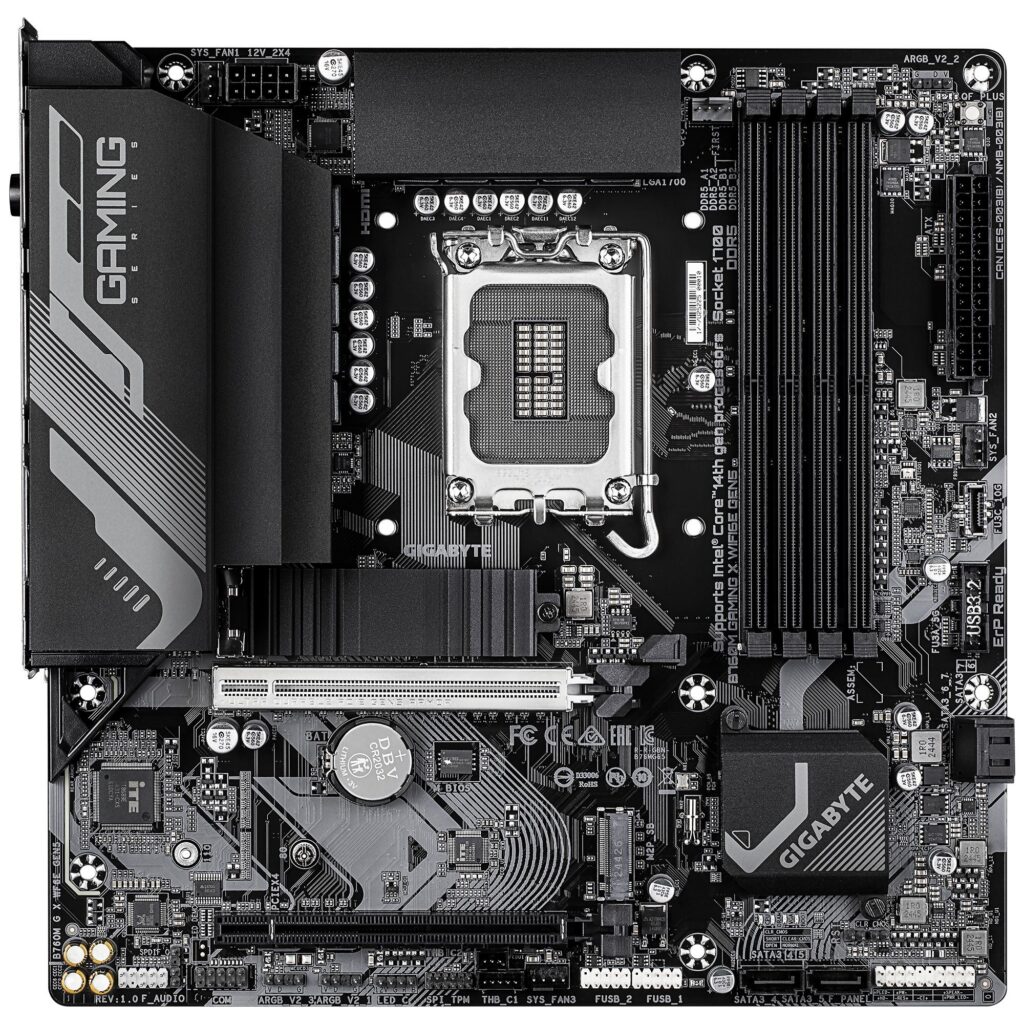 Emaplaat|GIGABYTE|Intel B760 Express|LGA1700|Micro-ATX|Memory DDR5|Memo&...