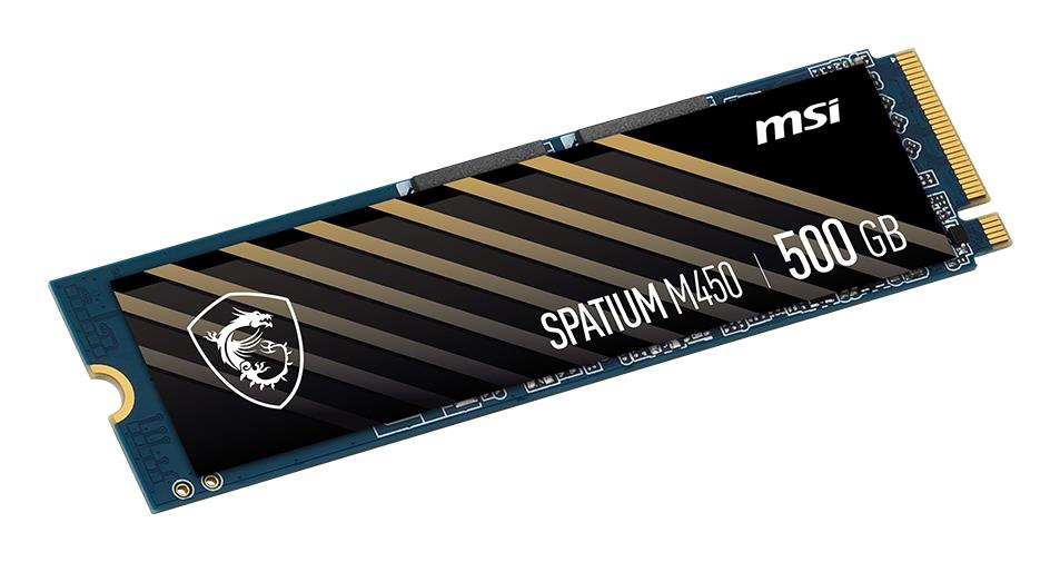SSD|MSI|SPATIUM M450|500GB|M.2|PCIe Gen4|NVMe|3D NAND|Write speed 2300 M...