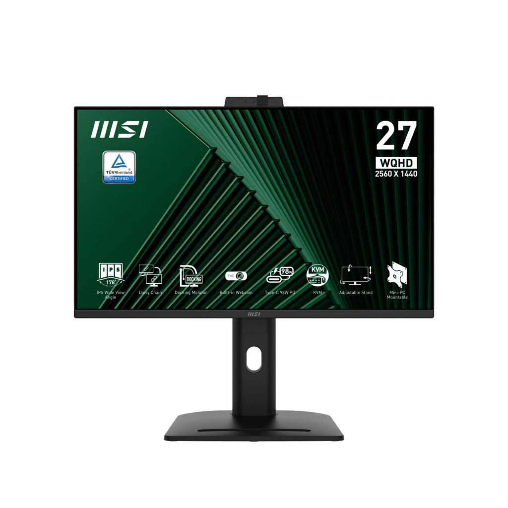 LCD Monitor|MSI|PRO MP275QPDG|27″|Business|Swivel|Pivot|Height adj...