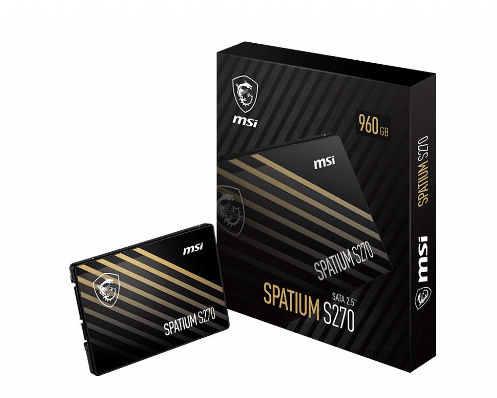 SSD|MSI|SPATIUM S270|240GB|SATA|3D NAND|Write speed 400 MBytes/sec|Read ...