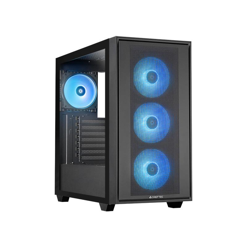 Case|CHIEFTEC|HUNTER 3|MidiTower|Case product features Transparent panel...