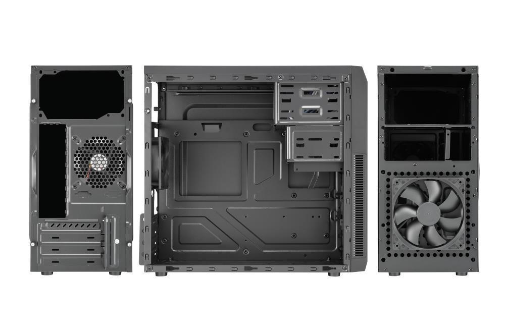 Case|GOLDEN TIGER|Supported motherboard form factors micro ATX|Black|Min...