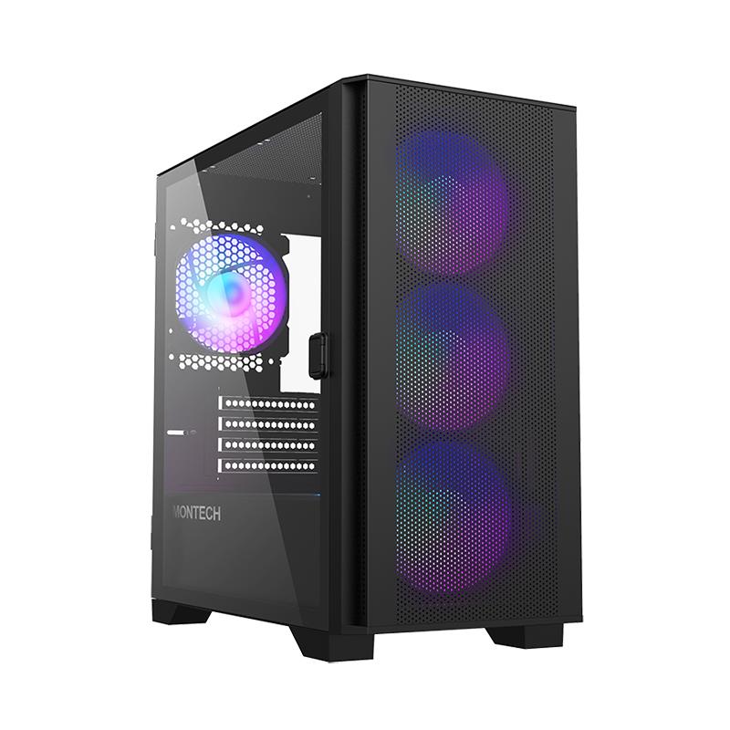 Case|MONTECH|AIR 100 ARGB|MidiTower|Case product features Transparent pa...