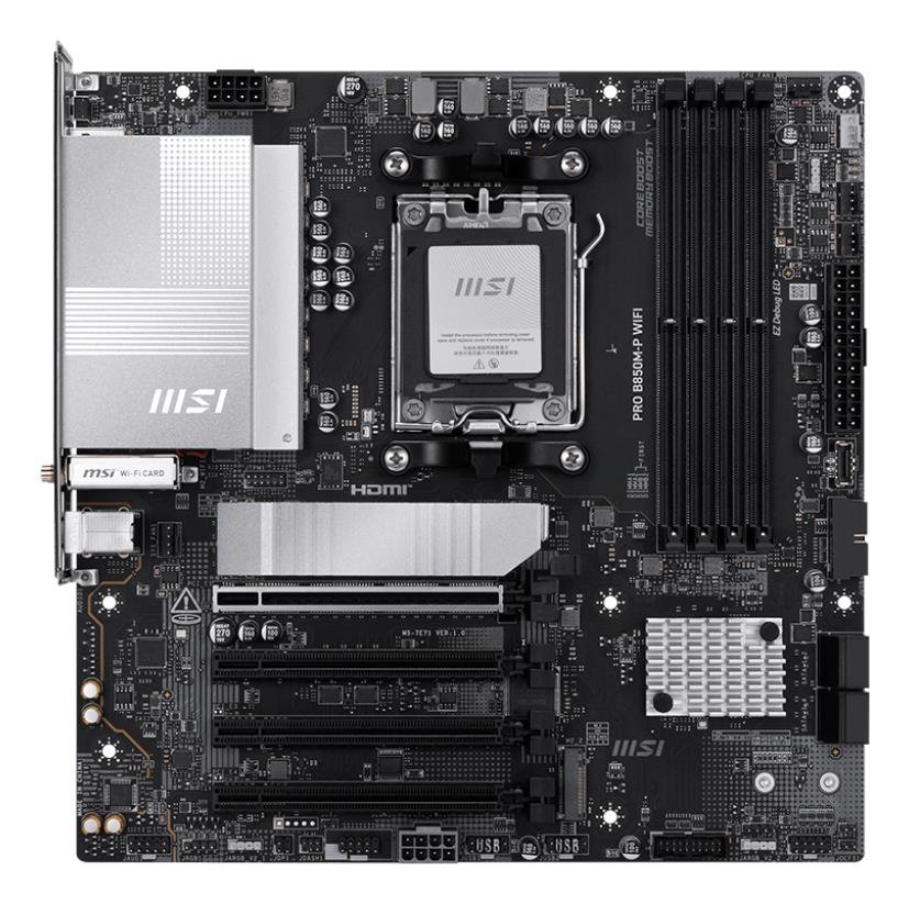 Mainboard|MSI|AMD B850|SAM5|Micro-ATX|Memory DDR5|Memory slots 4|PROB850...
