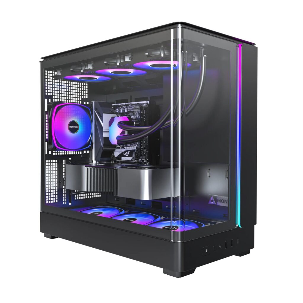 Case|MONTECH|micro ATX/Mini-ITX|Black|Midi Tower|PC|KING 15 PRO|KING15PR...