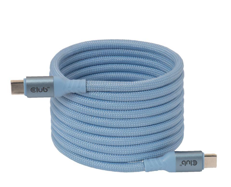 KAABEL USB-C TO USB-C 2M/MAGNETIC BLUE CAC-3030 CLUB3D