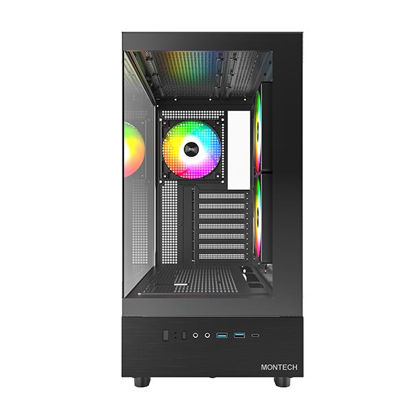 Case|MONTECH|XR|MidiTower|Not included|ATX|MicroATX|MiniITX|Colour Black...