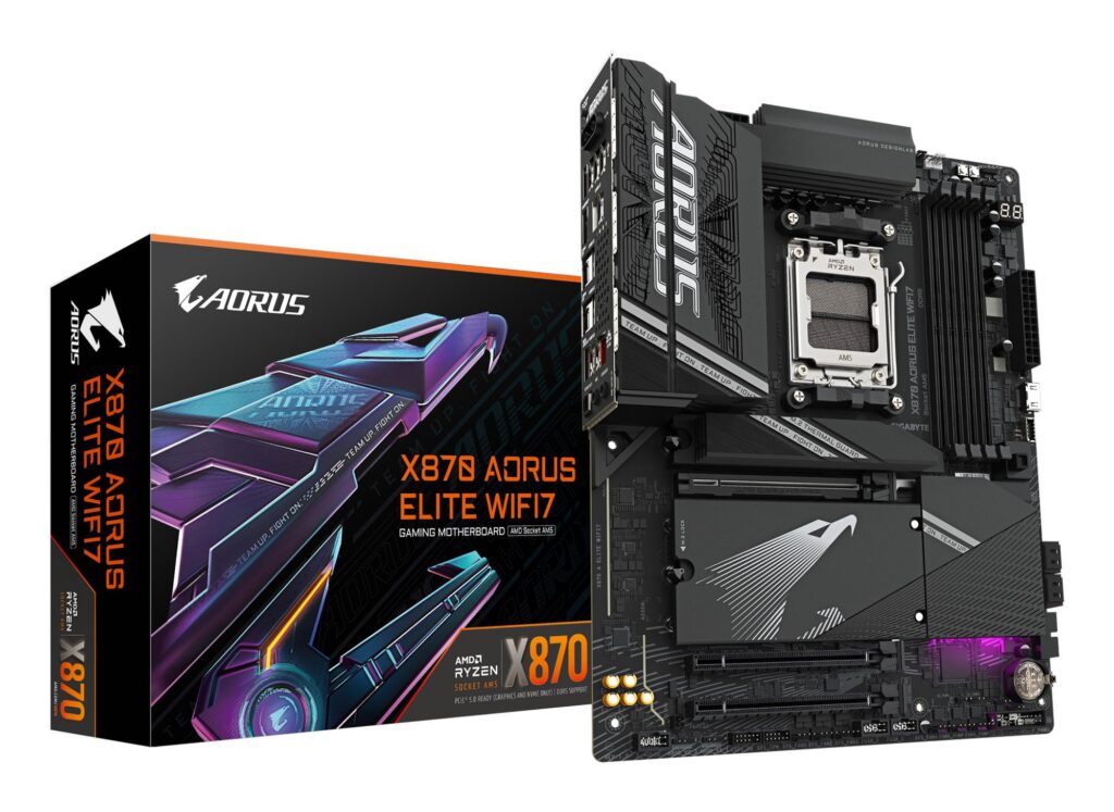 Emaplaat|GIGABYTE|AMD X870|SAM5|ATX|Memory DDR5|Memory slots 4|X870AELI…