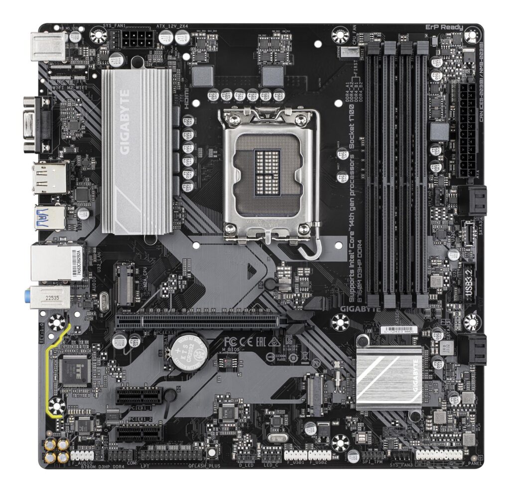 Mainboard|GIGABYTE|Intel B760 Express|LGA1700|Micro-ATX|Memory DDR4|Memo...